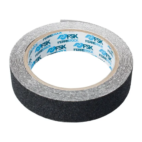 Adhesive Tape Ferrestock Black Non-slip