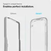 Spigen Alm Glass FC - Tempered Glass for iPhone 17e / 16e / 14 / 13 / 13 Pro (Black Frame)
