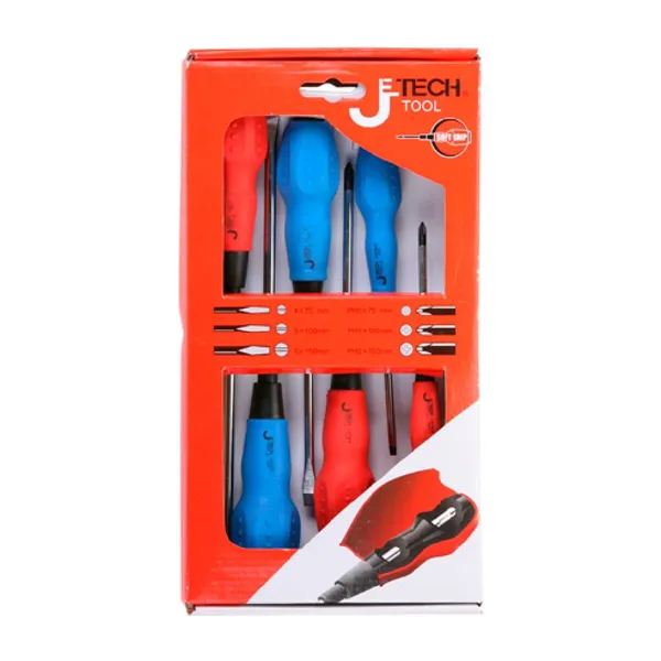 Screwdriver Set Jetech Tool 4x75, 5x10, 6x125 mm (6 pcs)