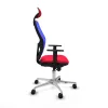 Office Chair with Headrest Jorquera Piqueras y Crespo 1D086N1 Red