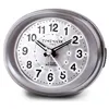 Analogue Alarm Clock Timemark Silver LED Light Silent Snooze Night mode 9 x 9 x 5,5 cm (9 x 9 x 5,5 cm)