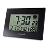 Wall Clock with Thermometer Timemark Black (24 x 17 x 2 cm)