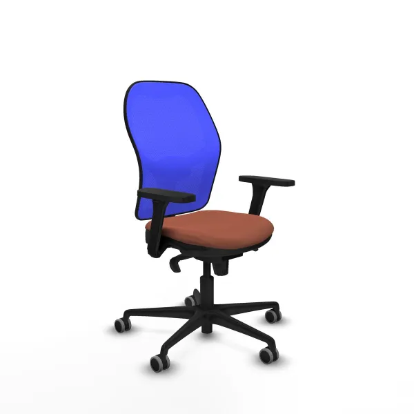 Biroja krēsls Piqueras y Crespo 3D036G0 Zils Brūns