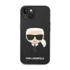 Karl Lagerfeld Silicone Ikonik Karl`s Head – Case for iPhone 14 Plus (Black)