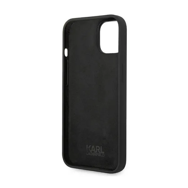 Karl Lagerfeld Silicone Ikonik Karl`s Head – Case for iPhone 14 Plus (Black)