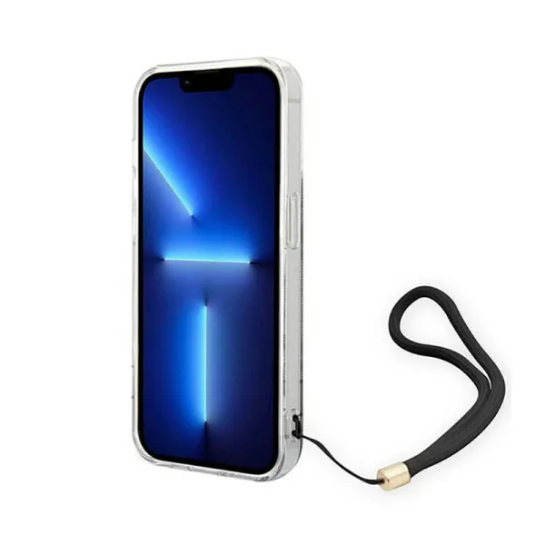 Guess 4G Print Cord - Case for iPhone 14 Pro Max (Brown)