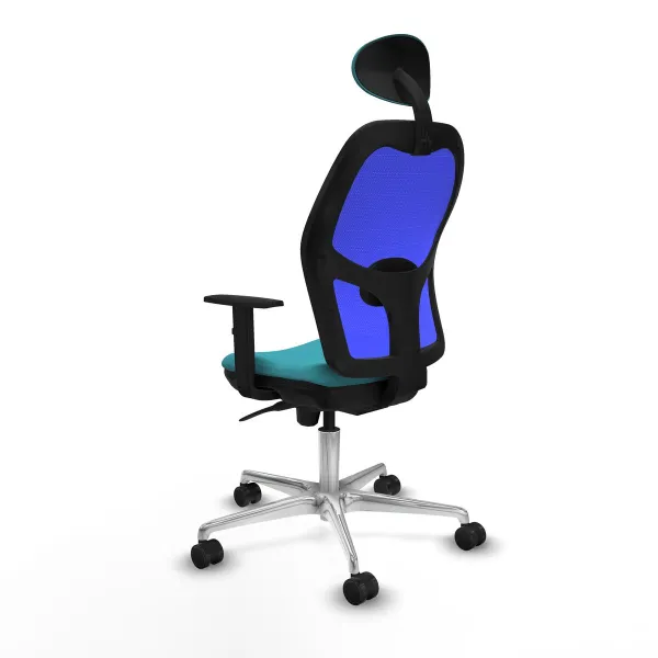 Office Chair with Headrest Jorquera Piqueras y Crespo 1D086N1 Turquoise