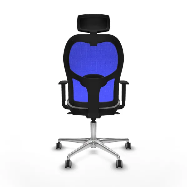 Office Chair with Headrest Piqueras y Crespo 1D086G2 Light grey