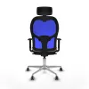 Office Chair with Headrest Piqueras y Crespo 1D086G2 Light grey