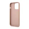 Guess Saffiano Triangle Logo Case - Case for iPhone 14 Pro (Pink)