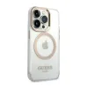 Guess Metal Outline MagSafe - Case for iPhone 14 Pro Max (Clear)