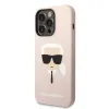 Karl Lagerfeld Silicone Ikonik Karl's Head MagSafe - Case for iPhone 14 Pro Max (Pink)