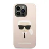 Karl Lagerfeld Silicone Ikonik Karl's Head MagSafe - Case for iPhone 14 Pro Max (Pink)