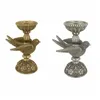 Candle Holder DKD Home Decor Golden Silver Resin Bird 17 x 11 x 25 cm (2 Units)