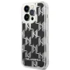 Karl Lagerfeld Monogram Liquid Glitter - Case for iPhone 14 Pro Max (Black)