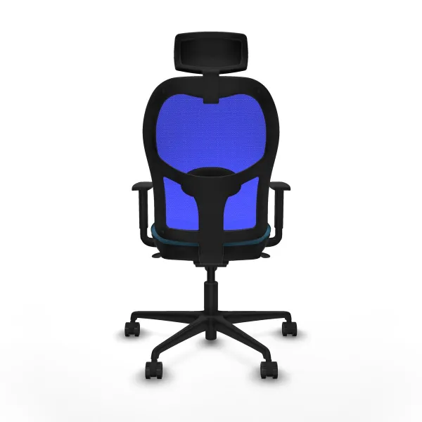 Office Chair with Headrest Piqueras y Crespo 1D036N2 Blue Petroleum green