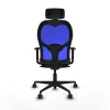 Office Chair with Headrest Piqueras y Crespo 1D036N2 Blue Petroleum green
