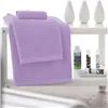 Towel Devota & Lomba Rayas lila Lilac 100% cotton 30 x 50 - 50 x 90 - 70 x 140 cm