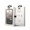 Karl Lagerfeld Gradient Ikonik Karl & Choupette - Case for iPhone 14 Plus (Black)