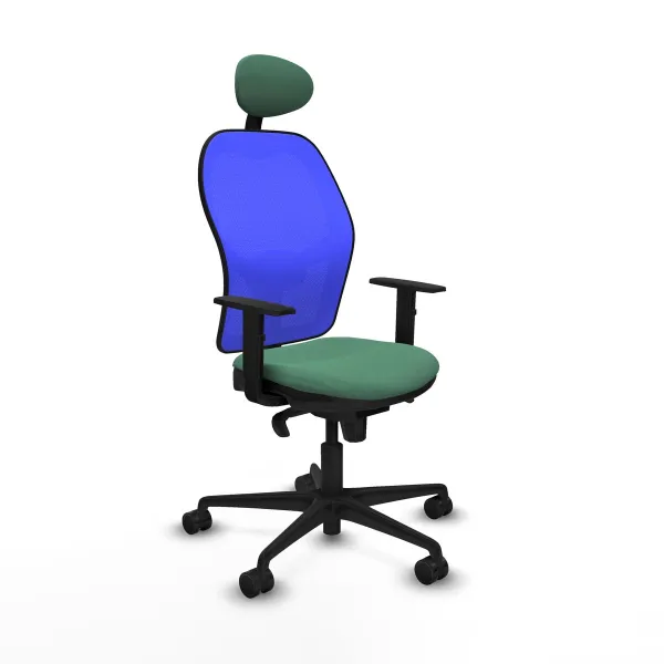 Office Chair with Headrest Jorquera Piqueras y Crespo 1D036N1 Emerald Green
