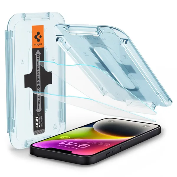 Spigen GLAS.TR EZ FIT 2-Pack - Tempered Glass for iPhone 17e / 16e / 14 / 13 Pro / 13 2 pcs