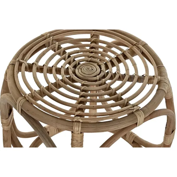 Side table DKD Home Decor Natural Rattan Tropical (43 x 43 x 46 cm)