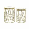 Set of 2 small tables DKD Home Decor Golden 40 x 40 x 54 cm