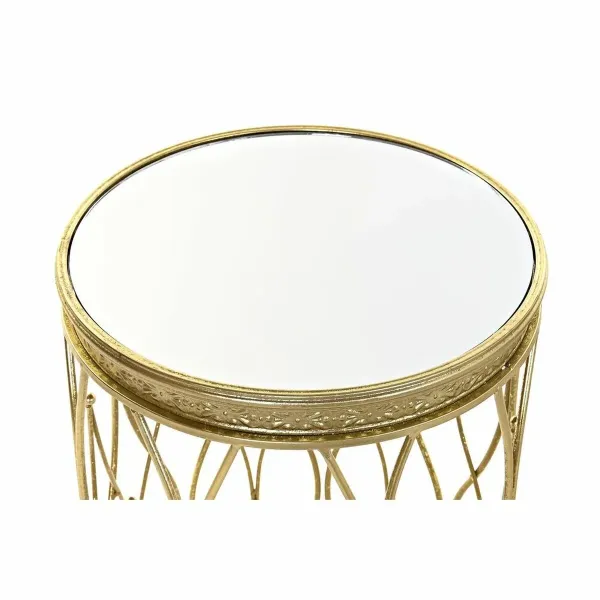 Set of 2 small tables DKD Home Decor Golden 40 x 40 x 54 cm