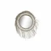 Wall mirror DKD Home Decor Crystal Natural Rope (60 x 4 x 60 cm)