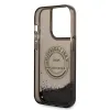 Karl Lagerfeld Liquid Glitter Round RSG Logo Case - Case for iPhone 14 Pro (Black)