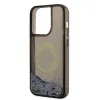 Karl Lagerfeld Liquid Glitter Round RSG Logo Case - Case for iPhone 14 Pro (Black)