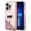 Karl Lagerfeld Liquid Glitter NFT Karl's Head - Case for iPhone 14 Pro (Pink)