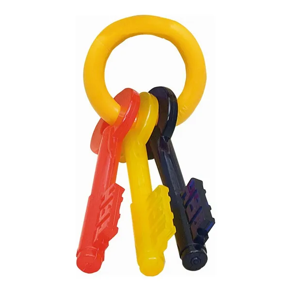 Dog chewing toy Nylabone Keys Bacon Nylon Thermoplastic XS size Puppies