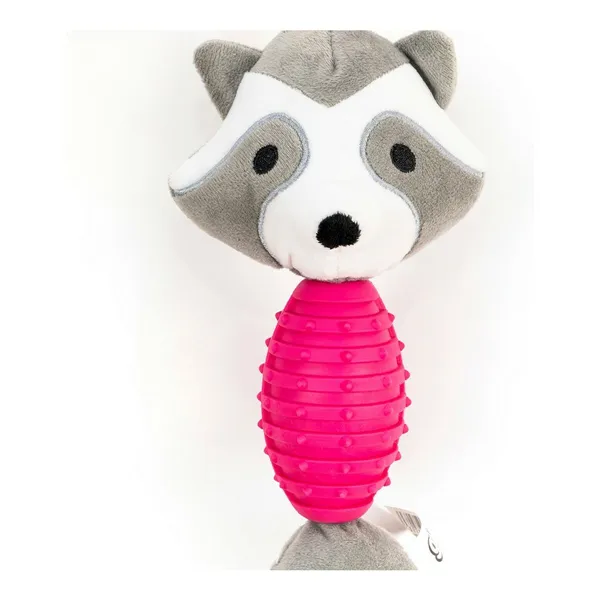 Dog chewing toy Gloria Zar with sound Polyester Eva Rubber polypropylene Racoon