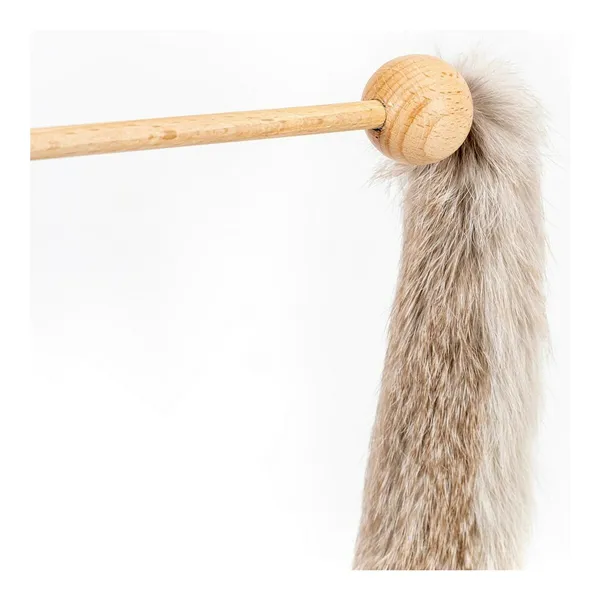 Cat wand Gloria Niemeyeer Wood Fluffy toy Worm