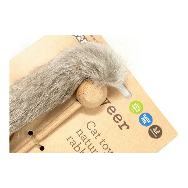 Cat wand Gloria Niemeyeer Wood Fluffy toy Worm