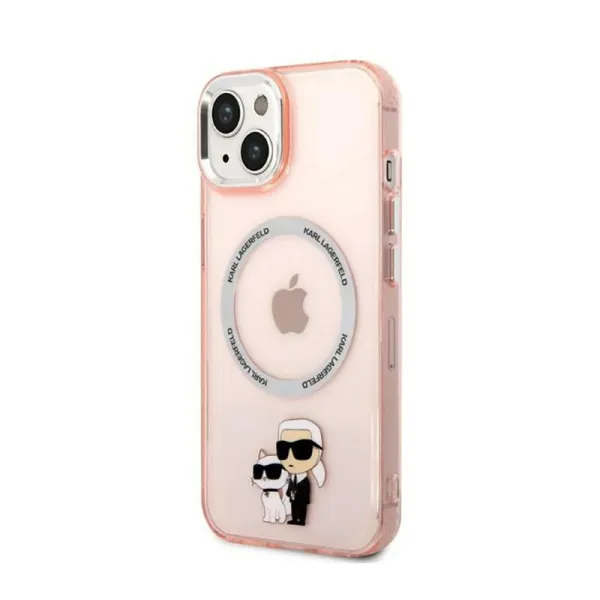 Karl Lagerfeld IML NFT Karl & Choupette MagSafe - Case for iPhone 14 (Pink)