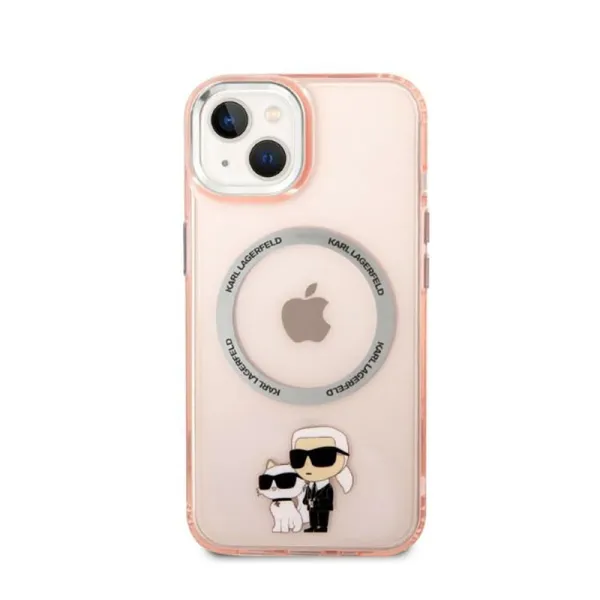 Karl Lagerfeld IML NFT Karl & Choupette MagSafe - Case for iPhone 14 (Pink)