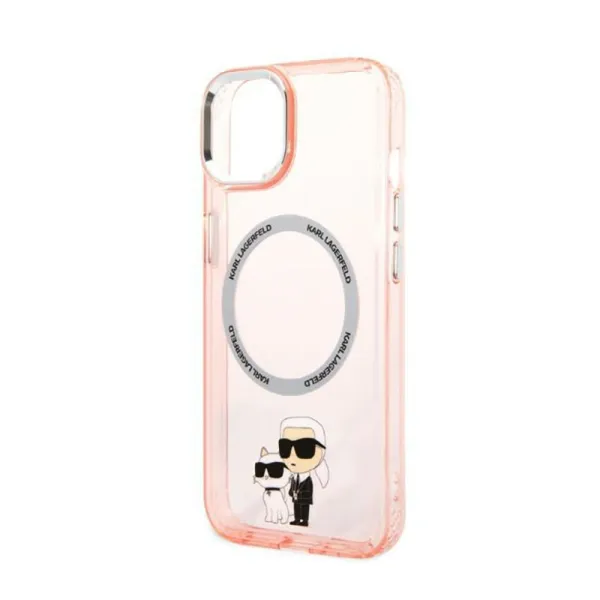 Karl Lagerfeld IML NFT Karl & Choupette MagSafe - Case for iPhone 14 (Pink)