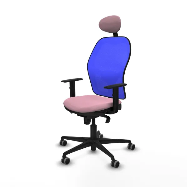 Office Chair with Headrest Jorquera Piqueras y Crespo 1D036G1 Pink