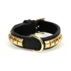 Dog collar Gloria Duna Black Golden (60 x 2.5 cm)