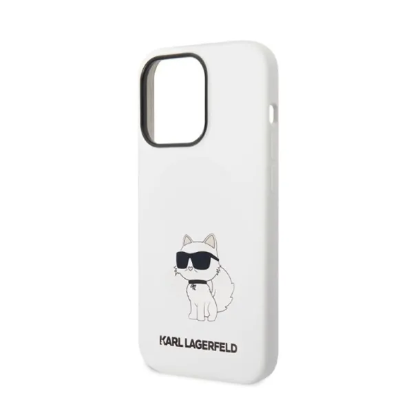 Karl Lagerfeld Silicone NFT Choupette - Case for iPhone 14 Pro (White)