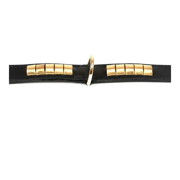 Dog collar Gloria Duna Black Golden (50 x 2,5 cm)