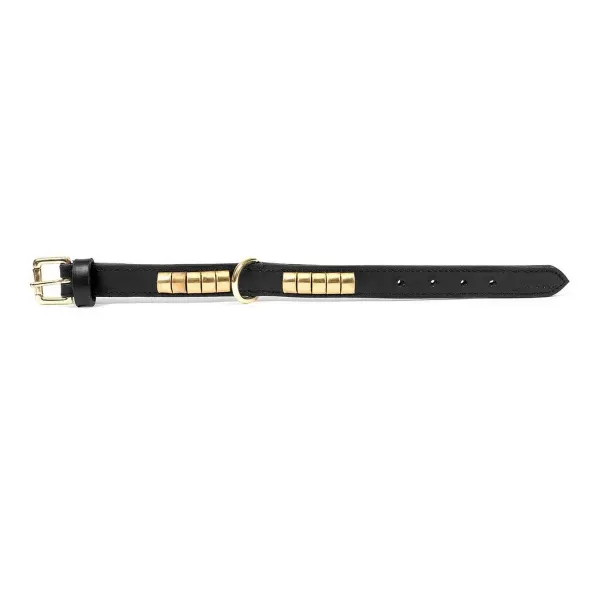 Dog collar Gloria Duna Black Golden (50 x 2,5 cm)