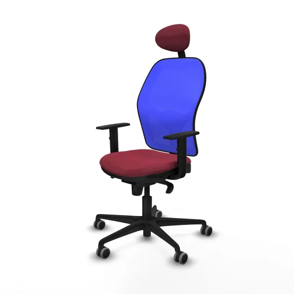 Office Chair with Headrest Jorquera Piqueras y Crespo 1D036G1 Maroon