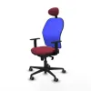 Office Chair with Headrest Jorquera Piqueras y Crespo 1D036G1 Maroon