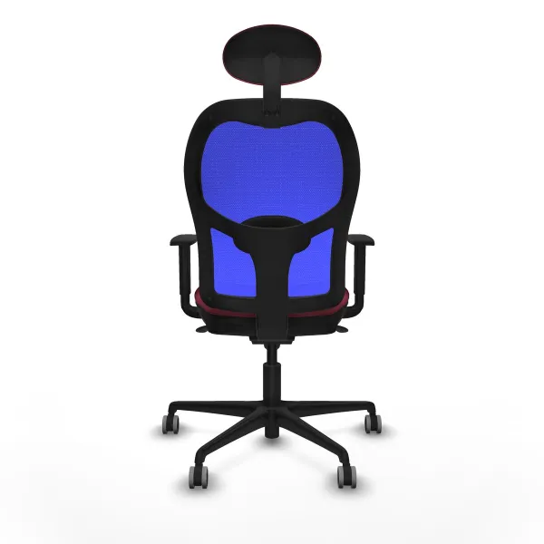 Office Chair with Headrest Jorquera Piqueras y Crespo 1D036G1 Maroon
