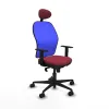 Office Chair with Headrest Jorquera Piqueras y Crespo 1D036N1 Maroon