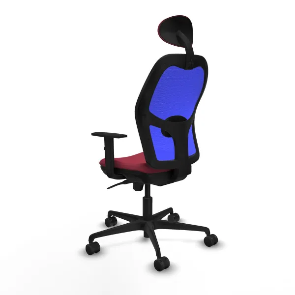 Office Chair with Headrest Jorquera Piqueras y Crespo 1D036N1 Maroon
