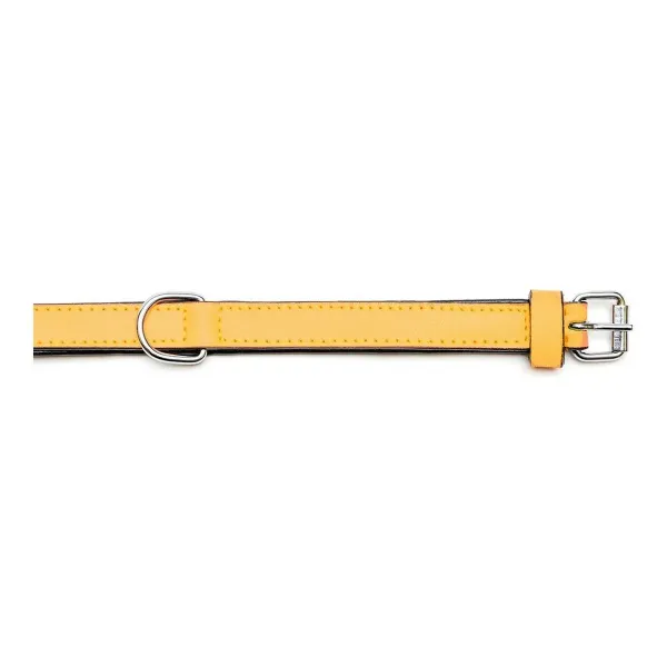 Dog collar Gloria Padded Yellow (45 x 2 cm)